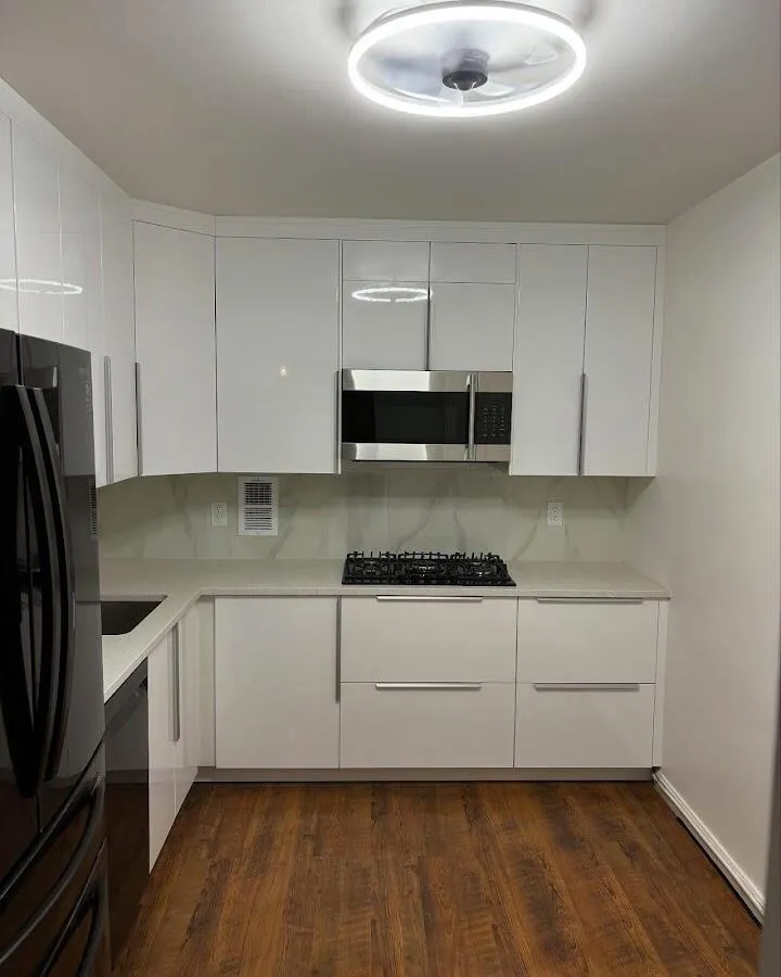 Renovated kitchen with quartz countertops in Northvale